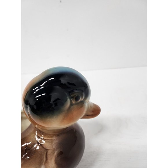 VTG Royal Copley Baby Mallard Duck Planted Flower Pot Ceramic Farmhouse Country - Picture 5 of 11